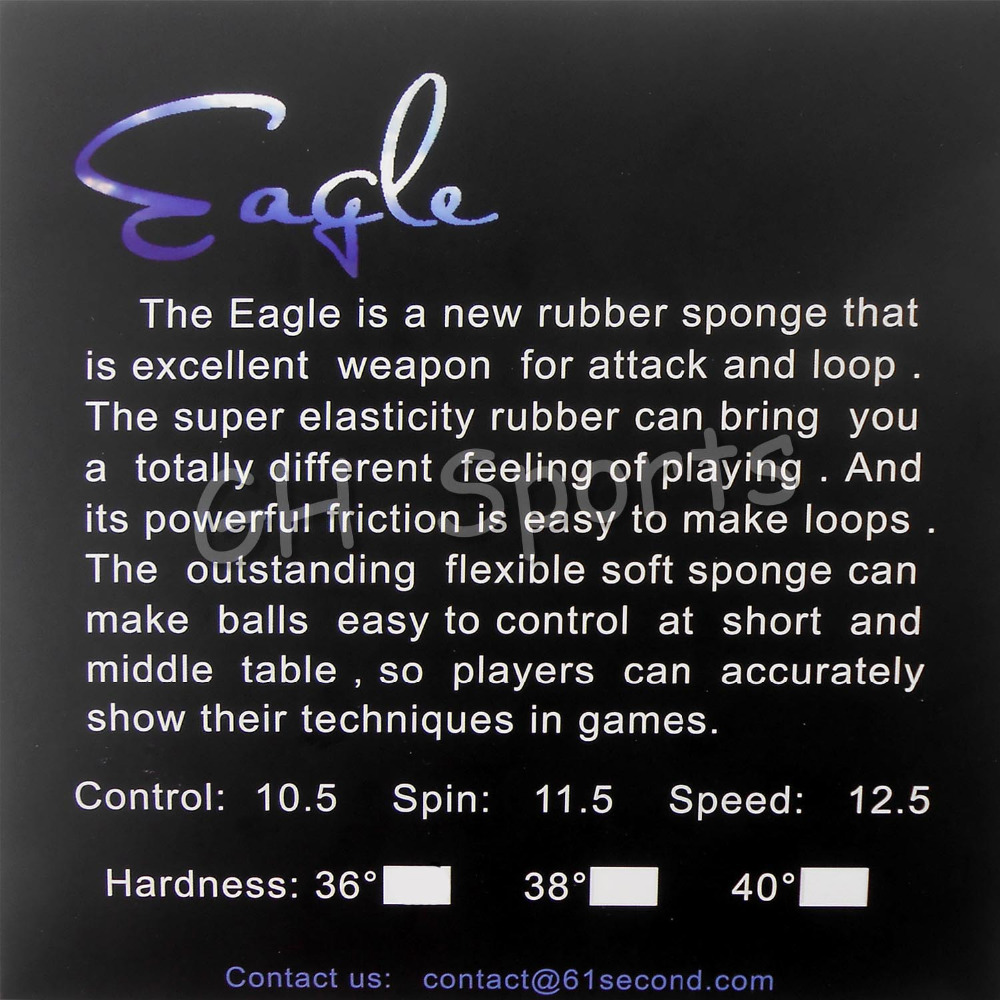 61s Second Eagle Pips w gumie  – Table Tennis Review recenzja i cena