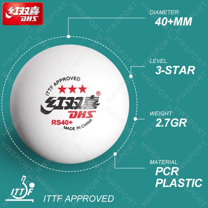 Piłki do tenisa stołowego DHS  – Table Tennis Ball Brand recenzja i cena
