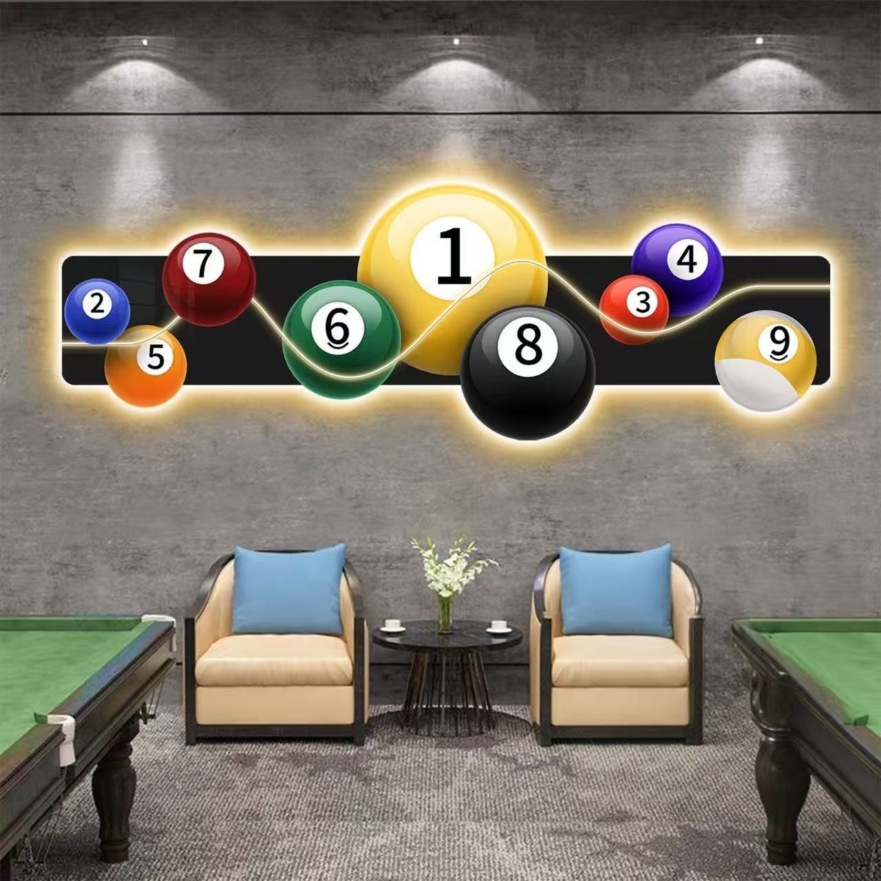Obraz dekoracyjny do sali bila – Table Tennis Background recenzja i cena